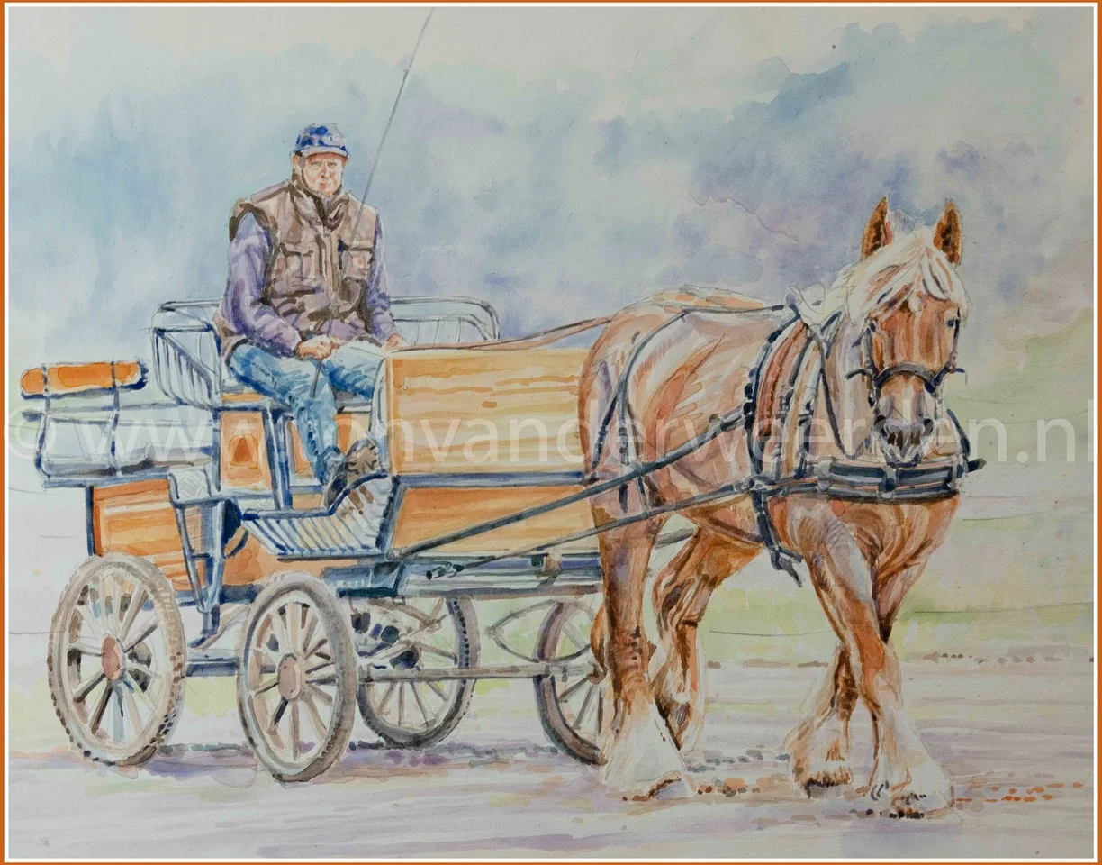 Theo met zijn mooie vosschimmel. 