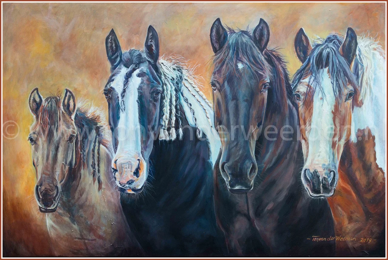 Danae Kartouche, Kyra, Basalt van de Hitsaert en Ard Ri Rowan.