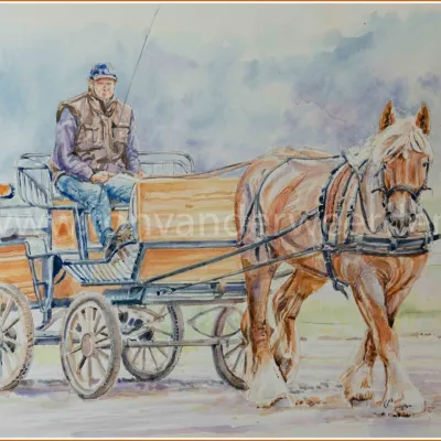 Theo met zijn mooie vosschimmel. 